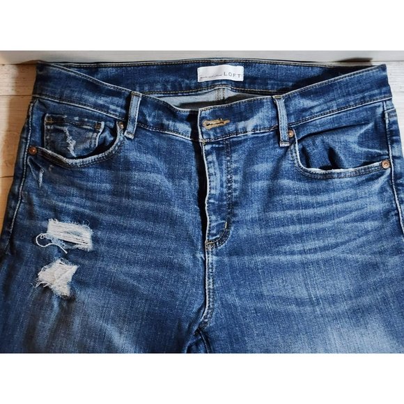 LOFT Modern Skinny Distressed 10/30 Women's Jeans - Picture 5 of 5